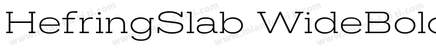 HefringSlab WideBold字体转换